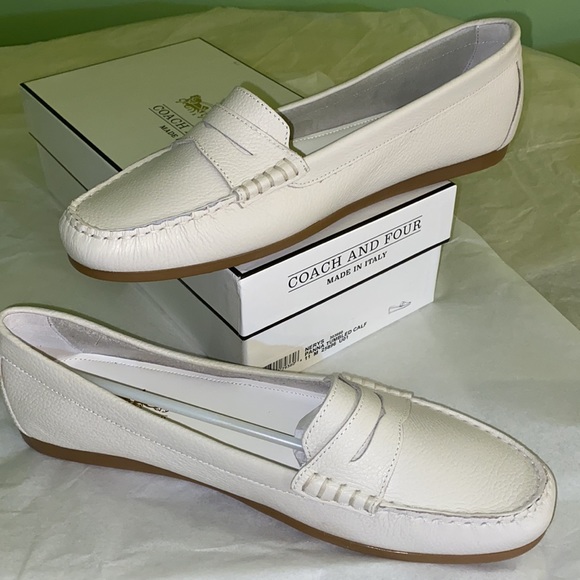 Coach Shoes - COACH AND FOUR NERYS PANNA TUMBLED CALF LOAFERS, Final Markdown